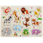 Mushroom Puzzle Board for Kids - Montessori Wooden Toy