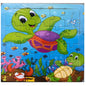 20-Piece Montessori 3D Cartoon Animal Car Puzzle