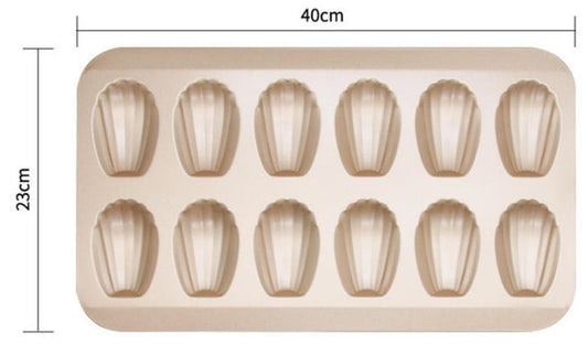 Thick Non-stick Bakeware Cake Mold Set with Madeleine Mold