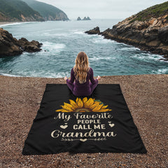 My Favorite People Call Me Grandma – Coral Fleece Blanket - Baker's General Store