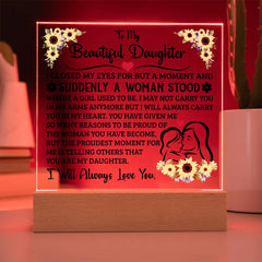 To My Daughter – Acrylic Square - Baker's General Store