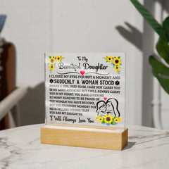 To My Daughter – Acrylic Square - Baker's General Store