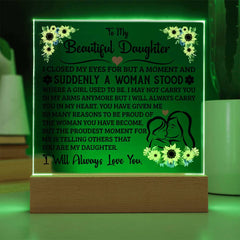 To My Daughter – Acrylic Square - Baker's General Store
