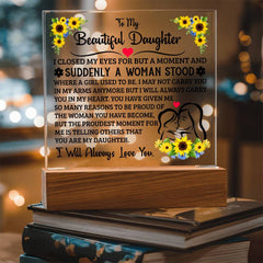 To My Daughter – Acrylic Square - Baker's General Store