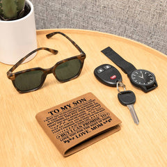 To My Son Promise (Black) – Leather Wallet - Baker's General Store