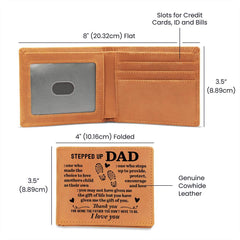 To My Stepdad Choice to Love – Leather Wallet - Baker's General Store